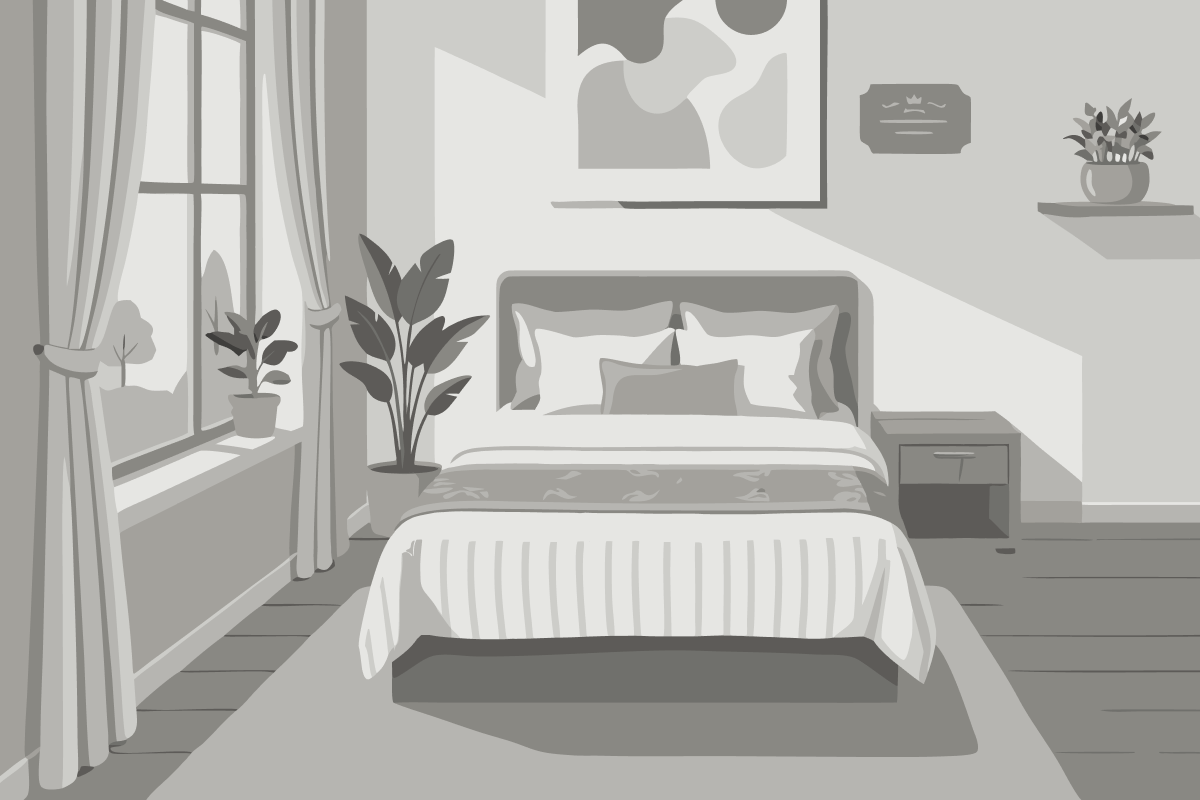Cama en habitación compartida femenina de 6 camas